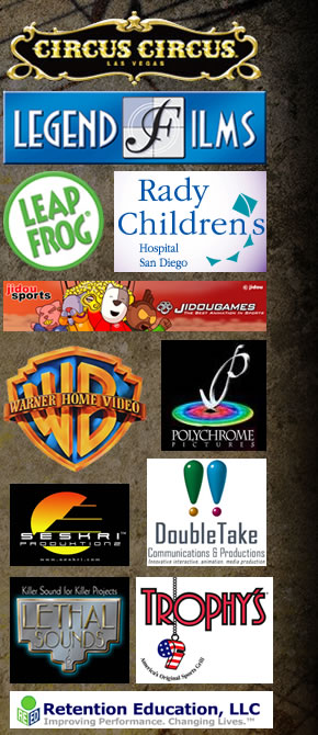 Logos for various companies I've worked for